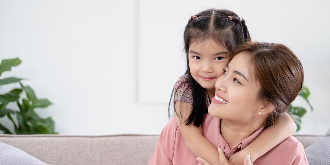 A mother with her child