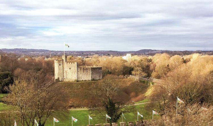 A beautiful landscape in Cardiff