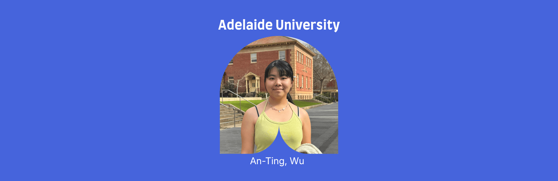 Student applied for CA University and sharing banner