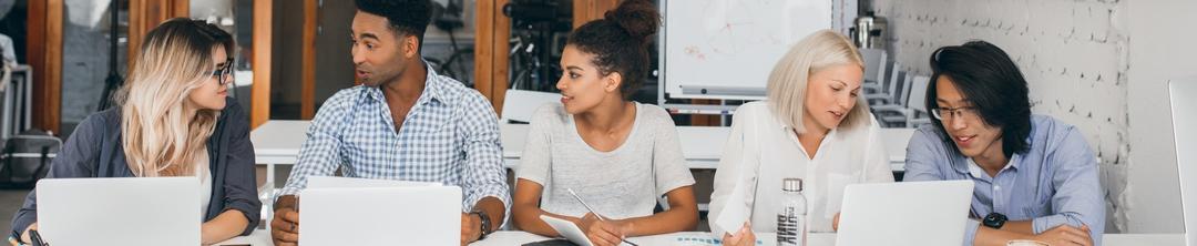 group of students study together