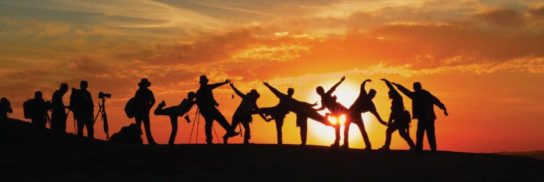 Group of people having fun