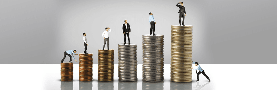 An illustration depicting financial growth of international students.